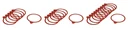 Preserving rubber rings, 94 x 108 mm, filling opening 100 mm, 6 pieces