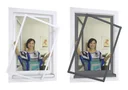 Premium insect screen frame set for windows 120 x 150 cm, white