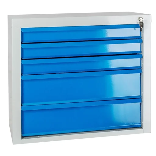"Drawer cabinet / tool cabinet mammut, 5 drawers, RAL7035 / 5012 image"