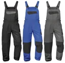 Dungarees for work and leisure, color black, size 64