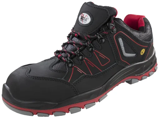 "S3 safety shoe, color black/red, size 41 image"