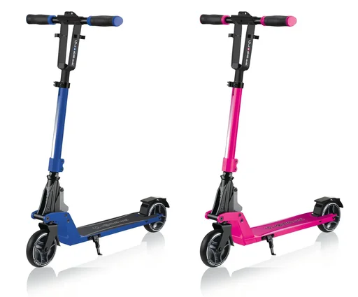 "ONE K 125 scooter, 125 mm extra wide, ABEC 7, height adjustable, folding mechanism, blue image"