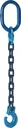 Forestry logging chain, square links, GK10, 8 mm, 3 m long