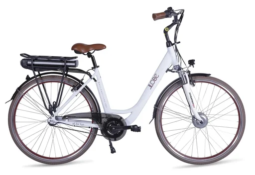 "Unisex City E-Bike 28 inches, frame size 50 cm, 7-speed hub gear, Metropolitan Joy 2.0 Modern White 8Ah image"