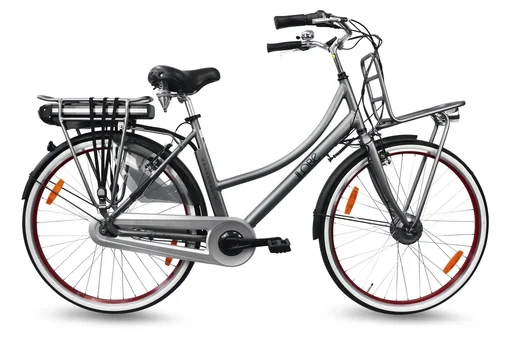 "Women's city e-bike, 28 inches, frame height 50 cm, 7-speed hub gear, grey, Rosendaal 3 Lady, 15.6Ah image"
