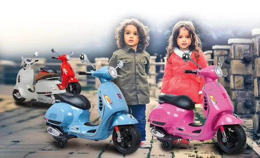"Ride-on Vespa for children, 12 Volt, red image"