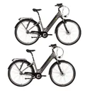 Unisex City E-Bike, 28 inches, frame height 45 cm, 7-speed hub gear, silver, Hamburg