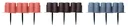 Bed edging PALISADE, terracotta - 8 pieces - 3.02 m