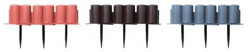 "Bed edging PALISADE, terracotta - 8 pieces - 3.02 m image"