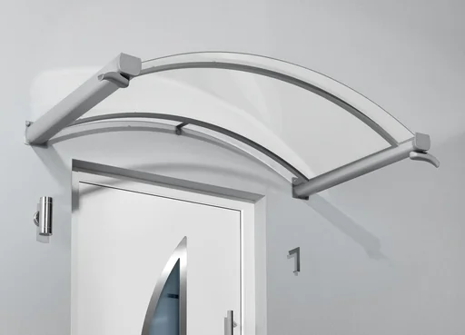 "Arched canopy type BV/B, 1600 x 900 x 250 mm, white - 17 kg image"