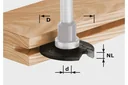Disc grooving cutter HW D40 x 3
