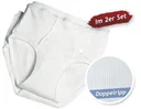 Sports briefs, double rib, 2-pack, white, size 6