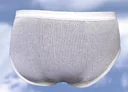 Briefs, mesh look, white, size 5