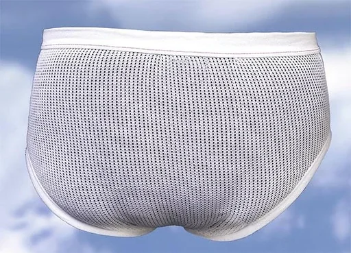 "Briefs, mesh look, white, size 5 image"