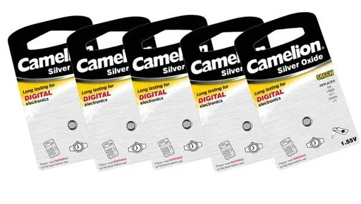 "Silver oxide button cell SR63 /SG0, 1.55 Volt - 5 pieces image"