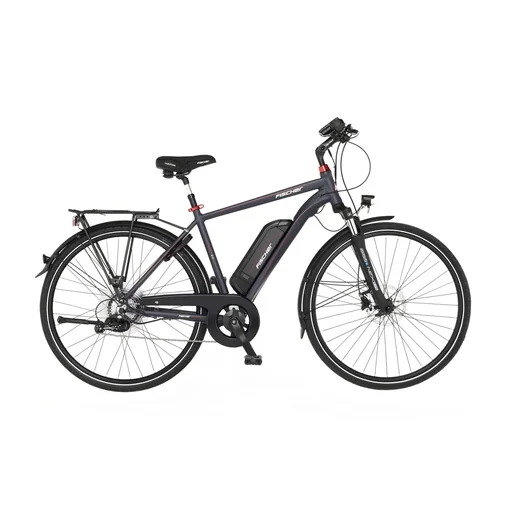 "Women's E-Bike Trekking, 28 inches, frame size 44cm, 8-speed derailleur, anthracite matte, VIATOR 2.0 image"