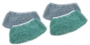 Chenille broom covers, 4 pieces, assorted colors