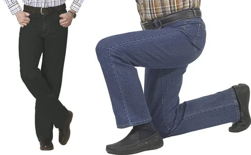 "5-pocket stretch jeans, color black, size 30 image"