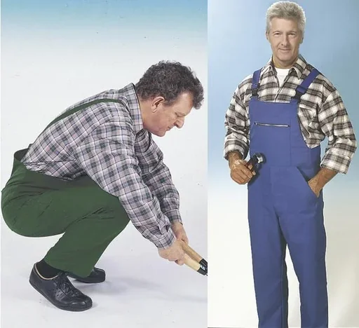 "Dungarees with side stretch zones, color blue size 60 image"
