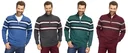 Sweater with stripes, color green, size M