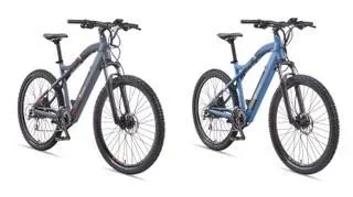 "Unisex aluminum MTB E-Bike, 29 inches, 24-speed derailleur, gray, entry-level M922 hardtail image"