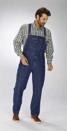 "Fabrik Latzjeans, stonewashed, Gr. 27 image"