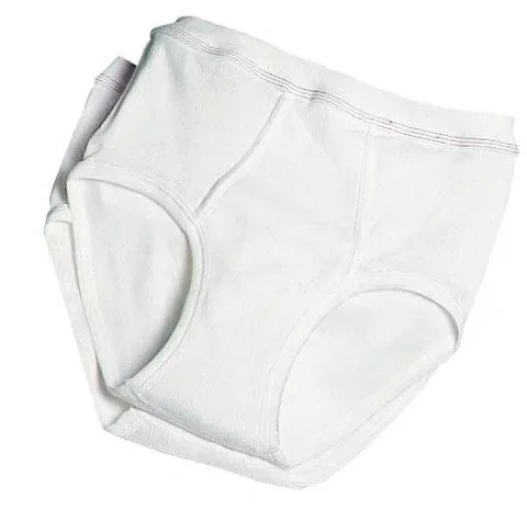 "Sports briefs, fine rib, 2-pack, white, size 9 image"