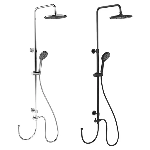 "Watersaving shower system Black image"