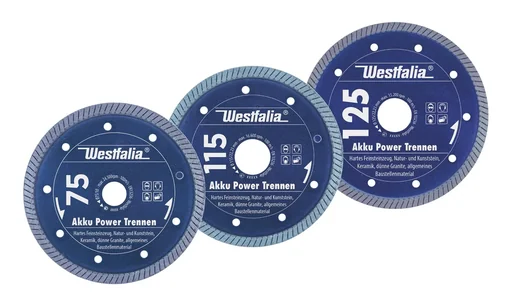 "Diamond cutting disc battery power cutting, diameter 75 mm image"