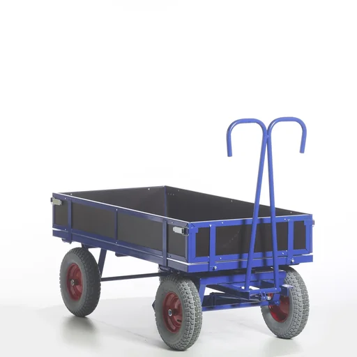 "Hand truck with wooden floor walls, load capacity 1000 kg, loading area 1160 x 760 mm image"