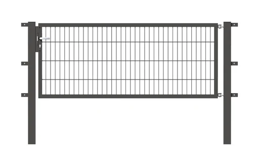 "Single gate Flexo with accessories, anthracite/ width 200 cm, height 80 cm image"