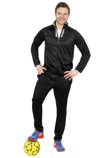 "Tracksuit, 2-piece, black/grey, size 2XL image"