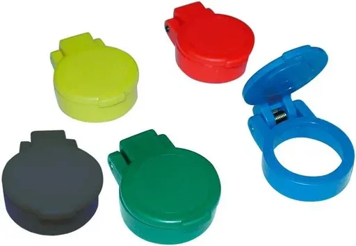 "Green dust cover for plug-in sleeve image"