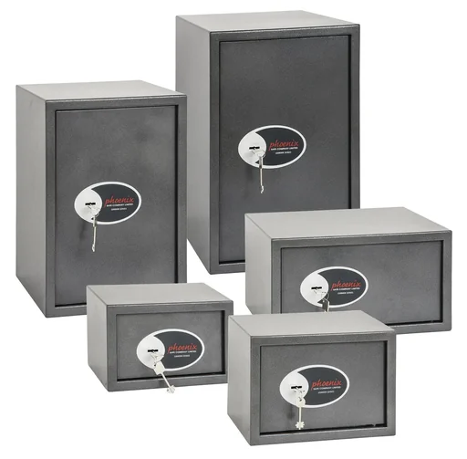 "Vela Home & Office safe with key lock, external dimensions 250 x 350 x 250 mm image"