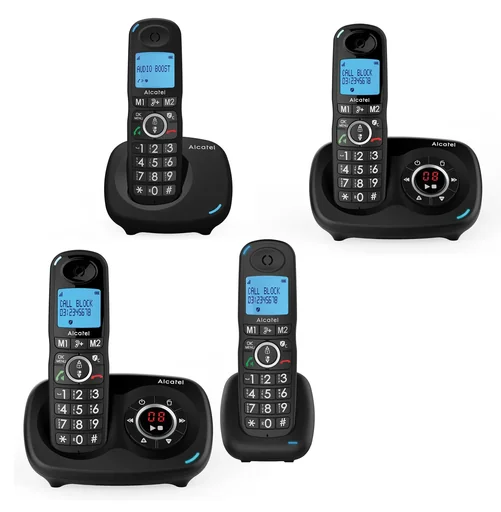 "Comfort telephone Alcatel XL595B Single Voice with call block function, cordless image"