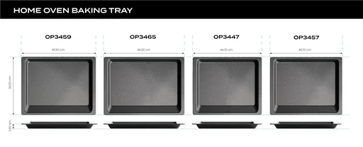 "Oven and baking plate, baking tray, deep, 459 x 370 x 30 mm image"
