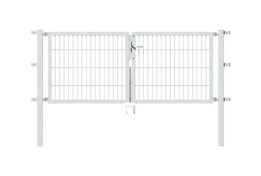"Double gate Flexo with accessories, hot-dip galvanized, width 200 cm, height 100 cm PF 60x60 cm image"