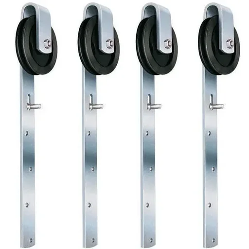 "Gate rollers with bracket, 105mm, 4 pieces image"