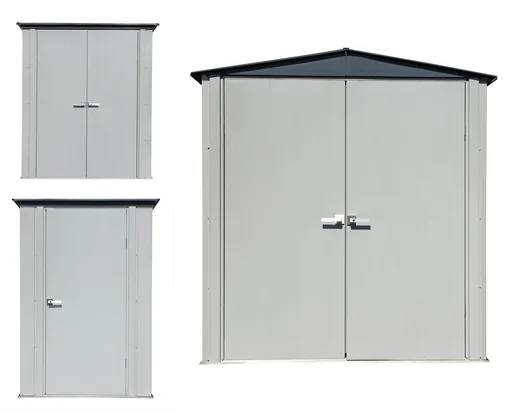 "Equipment cabinet 6x3 light grey/anthracite 1.91 x 1 x 2.00 m image"