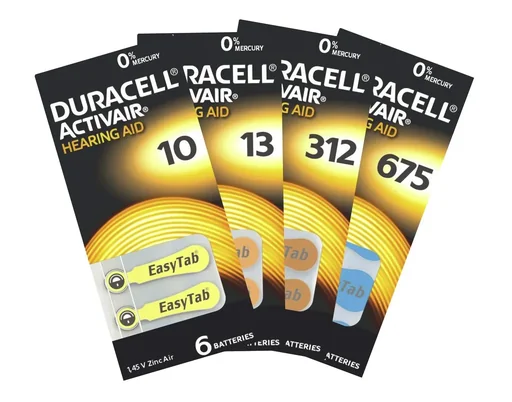 "ActivAir Zinc-Air Hearing Aid Batteries Type 675 BLUE - 6 pieces image"
