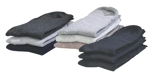 "Comfort Socks, Gr. 43-46, Set of 3, each 1 x natural/beige/grey image"