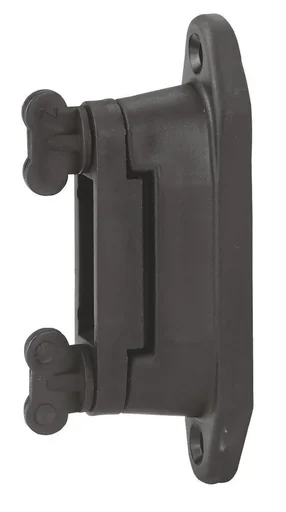 "Professional corner/section insulator for 4 cm tape, black, 10 pieces image"