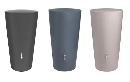 "Rain storage tank "Rainbowl" 210 L concrete grey image"