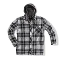 TEXAS hooded shirt, black-grey, size XXXL