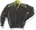 Ultra knitted sweater in black and lime, size L