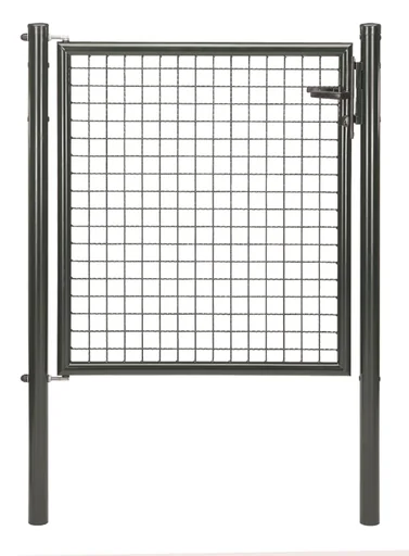 "Corrugated mesh single gate, anthracite metallic, width 125 cm, height 150 cm image"