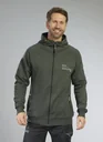 Hooded sweatshirt, green/black, size L