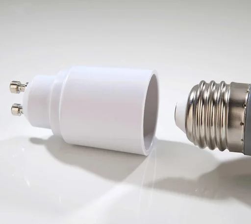 "Adapter GU10 to E27 socket, 3 pieces image"