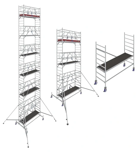 "STABILO mobile scaffolding series 10, bay length 2.50 m, working height approx. 4.40 m image"