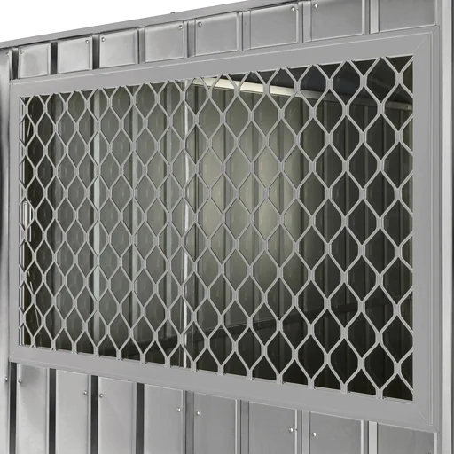 "Side window 75x124 cm, silver metallic, for Skillion, Lean To, Dream image"